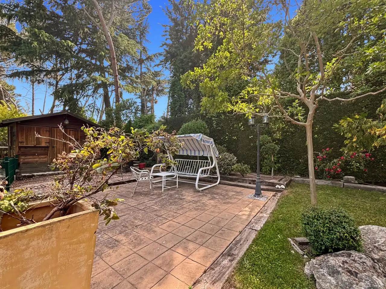 Terrassa de Casa o xalet en venda en Galapagar amb Calefacció, Jardí privat i Parquet