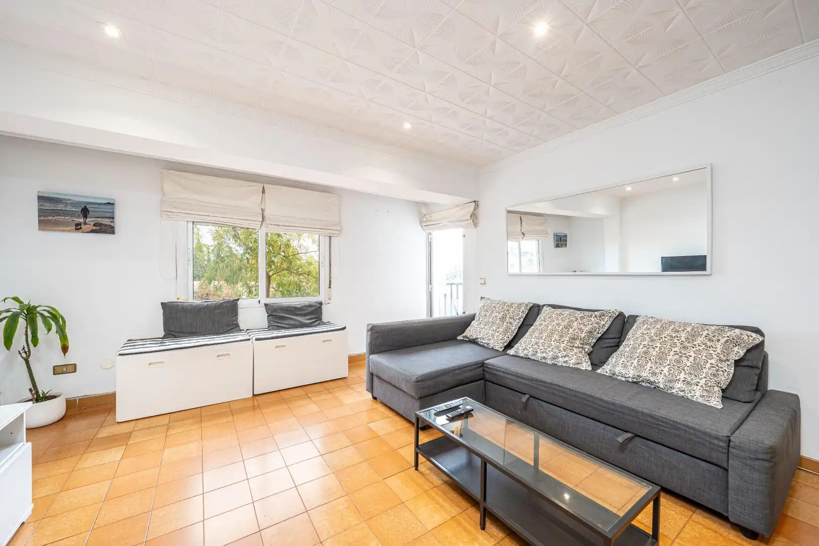 Sala de estar de Piso en venta en  Palma de Mallorca con Balcón