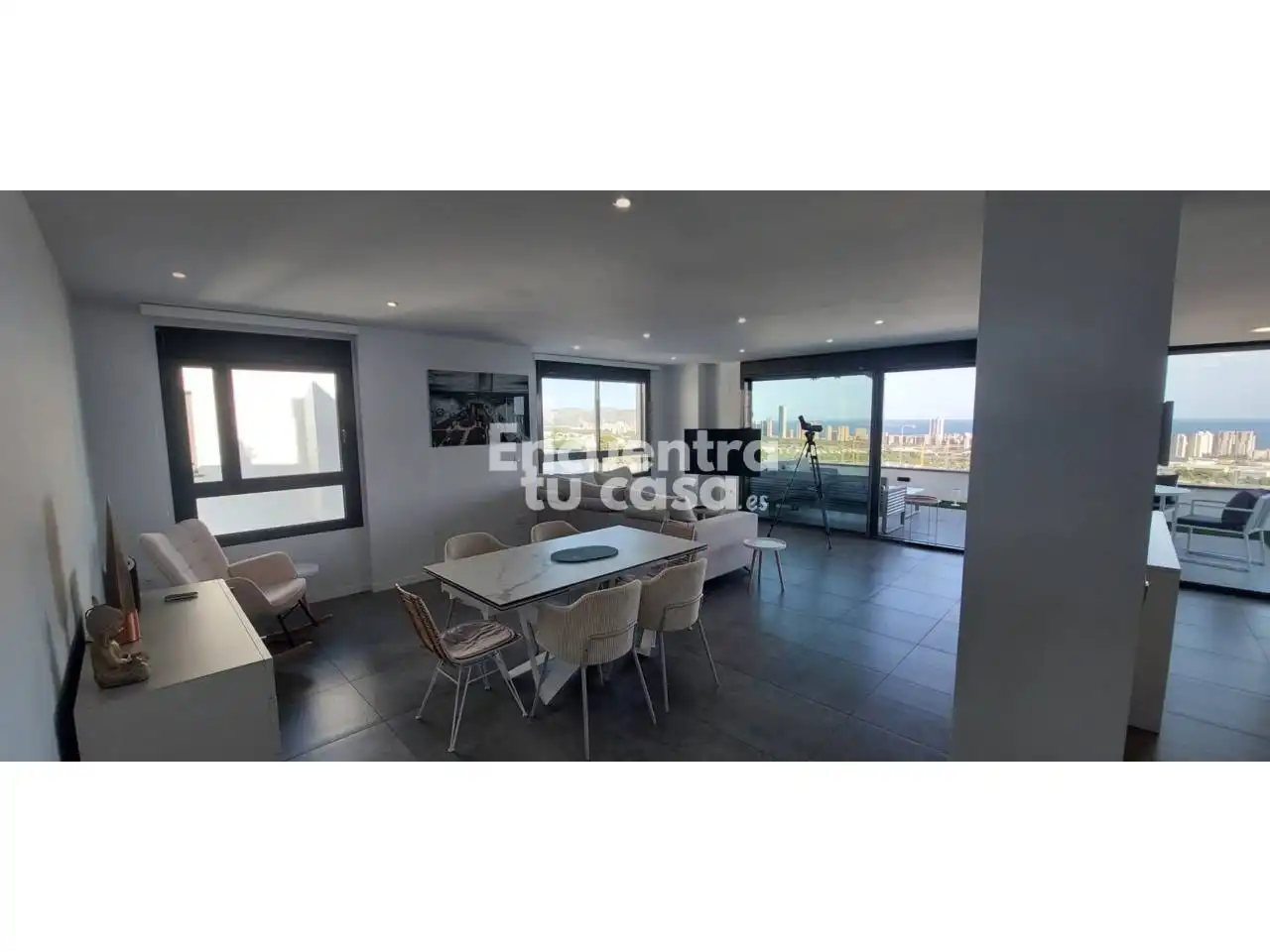 Living room of Attic for rent in Finestrat  with Air Conditioner, Heating and Terrace