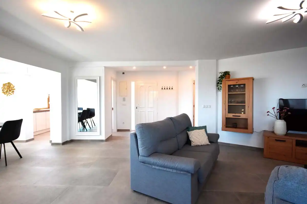 Sala de estar de Casa o chalet en venta en Calpe / Calp con Aire acondicionado, Jardín privado y Terraza