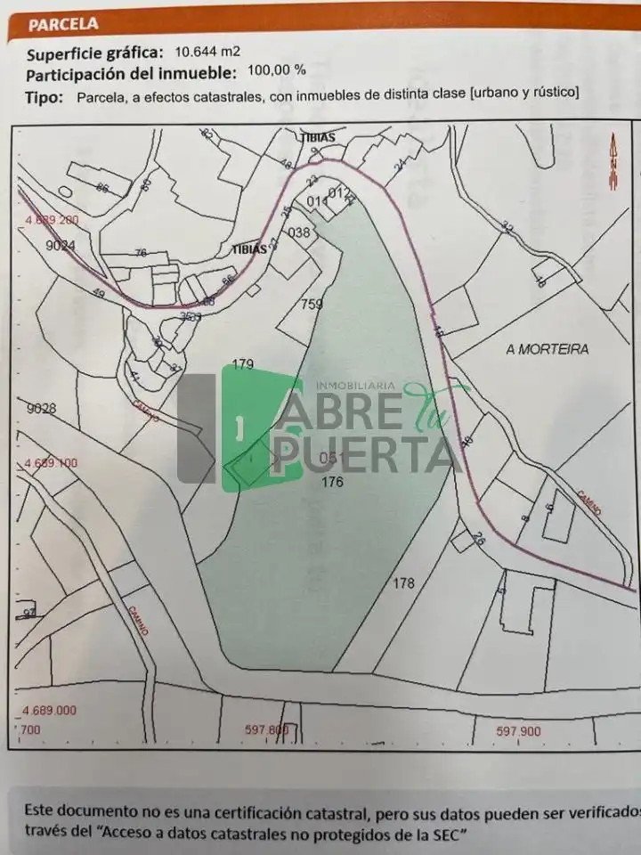 Terreny residencial en venda a O Pereiro de Aguiar