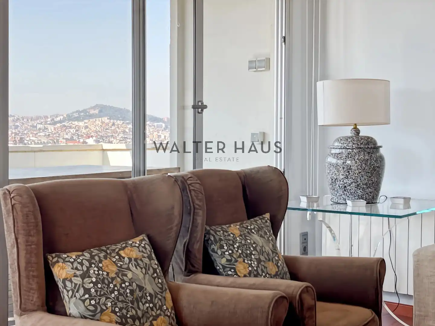 Wohnzimmer von Wohnung zur Miete in Barcelona mit Klimaanlage, Heizung und Möbliert