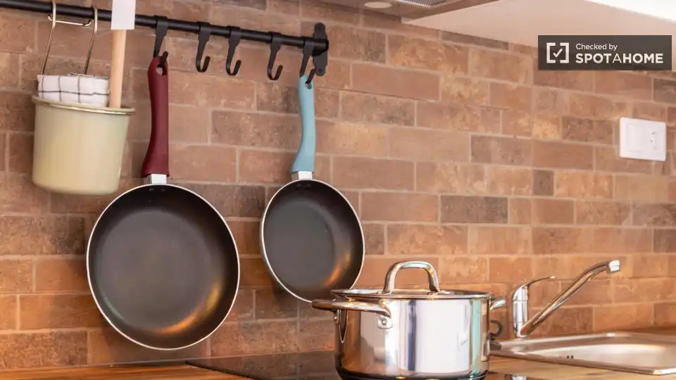 Cocina de Piso de alquiler en Valencia con Aire acondicionado, Calefacción y Amueblado