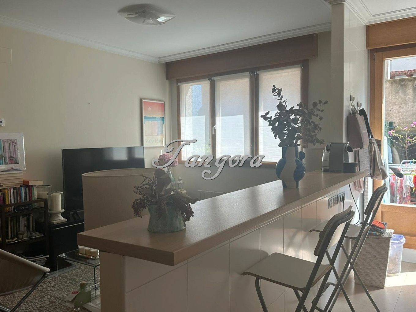 Sala de estar de Piso en venta en Getxo  con Calefacción, Jardín privado y Parquet