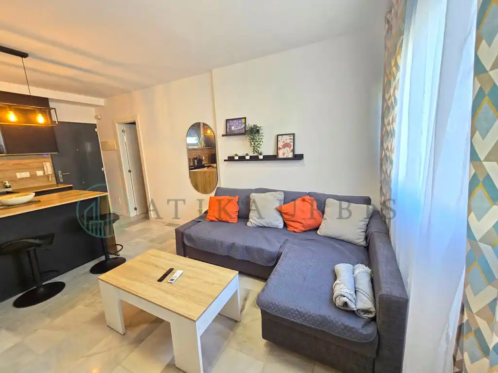 Wohnzimmer von Wohnung zur Miete in Torremolinos mit Klimaanlage, Möbliert und Ofen