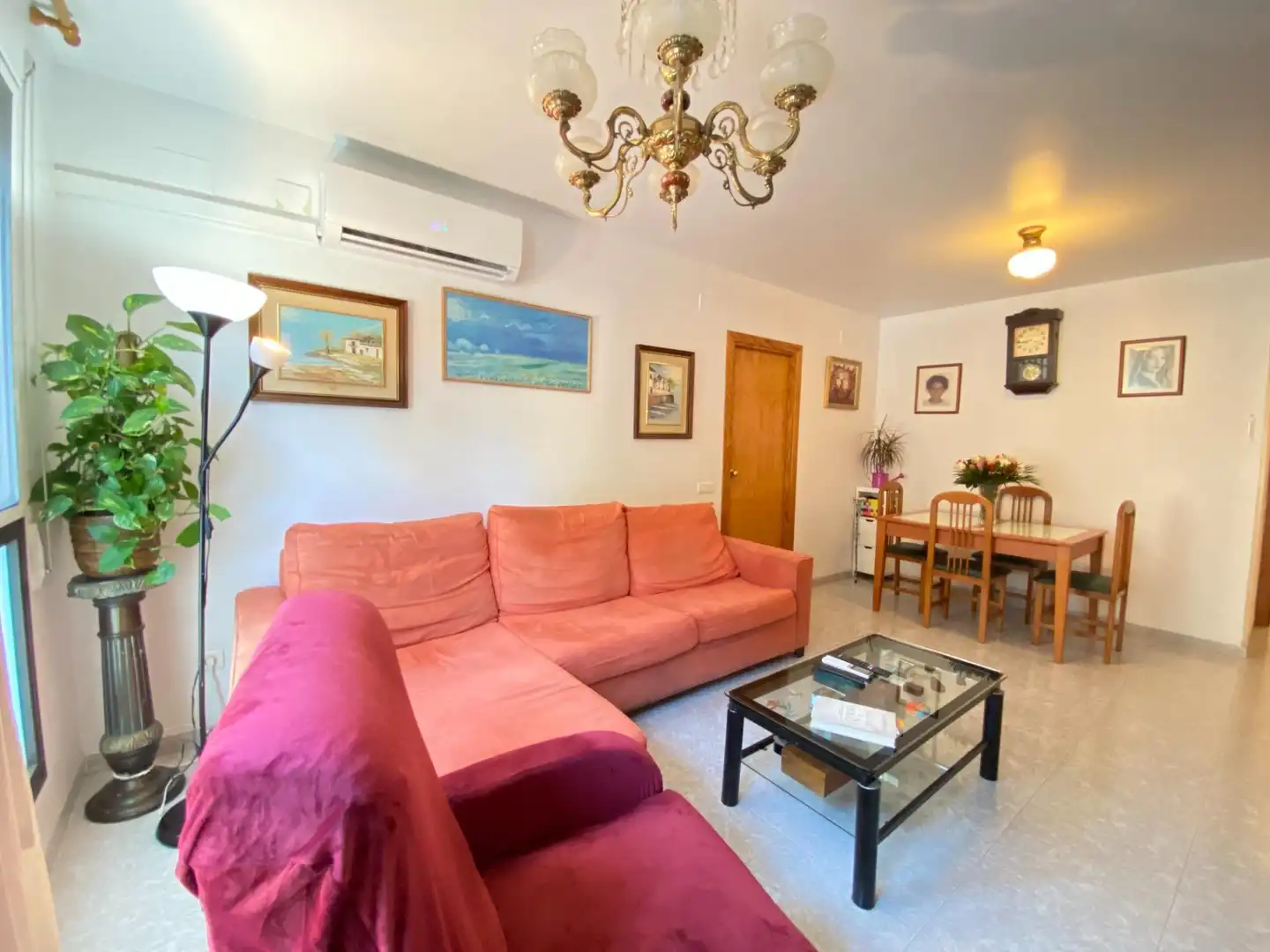 Sala de estar de Piso en venta en La Ràpita con Aire acondicionado