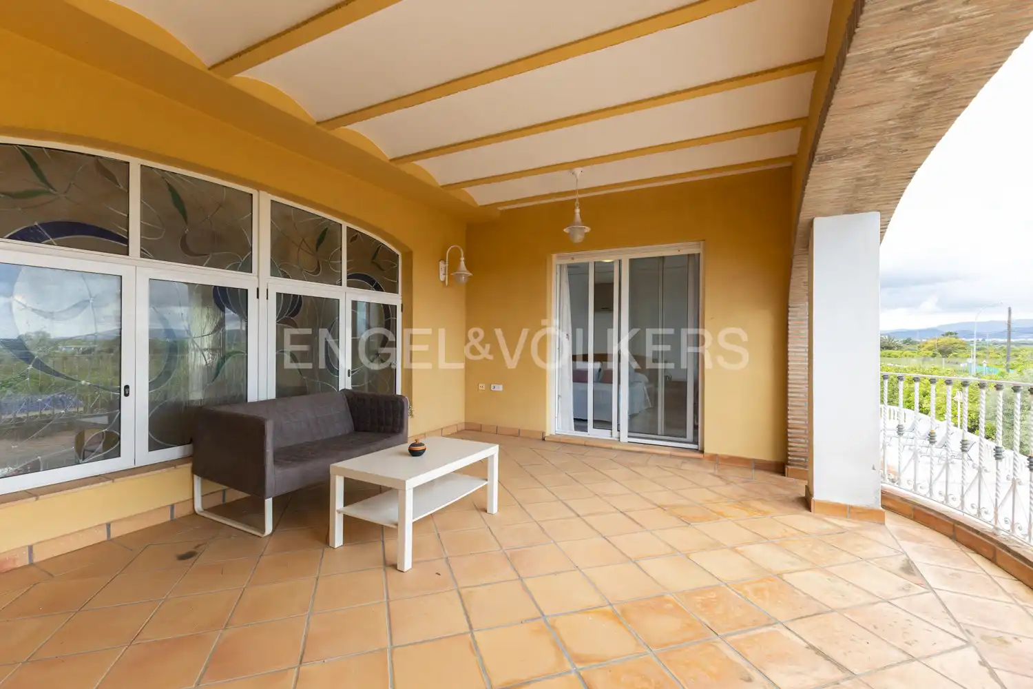 Terraza de Finca rústica en venta en Piles con Aire acondicionado, Calefacción y Jardín privado