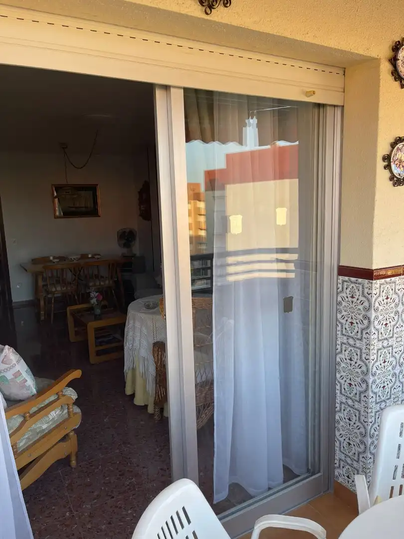 Terrassa de Apartament de lloguer en Mazarrón amb Aire condicionat, Calefacció i Moblat
