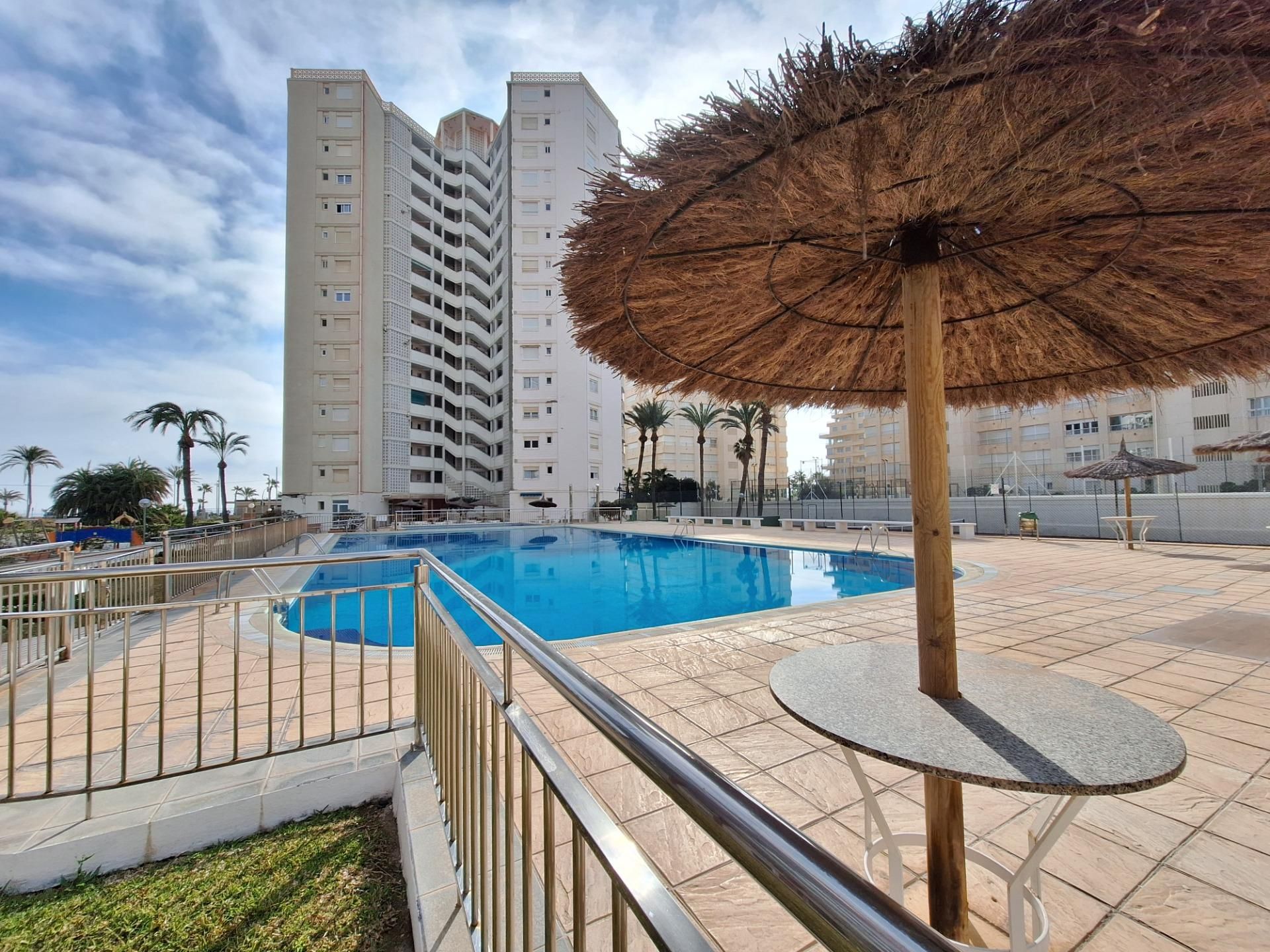 Swimming pool of Flat for rent in Alicante / Alacant  with Air Conditioner, Private garden and Terrace