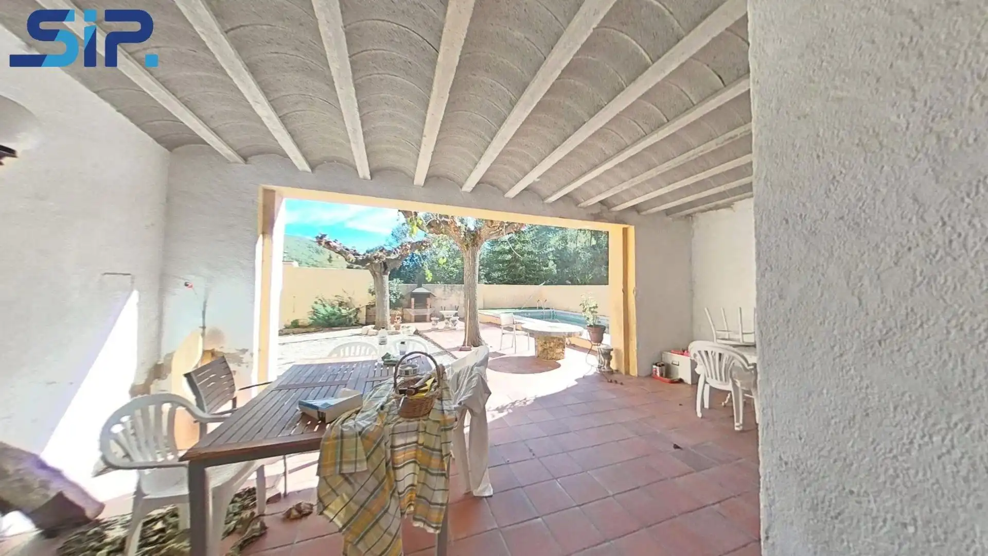 Jardín de Finca rústica en venta en Pontons con Jardín privado, Terraza y Piscina