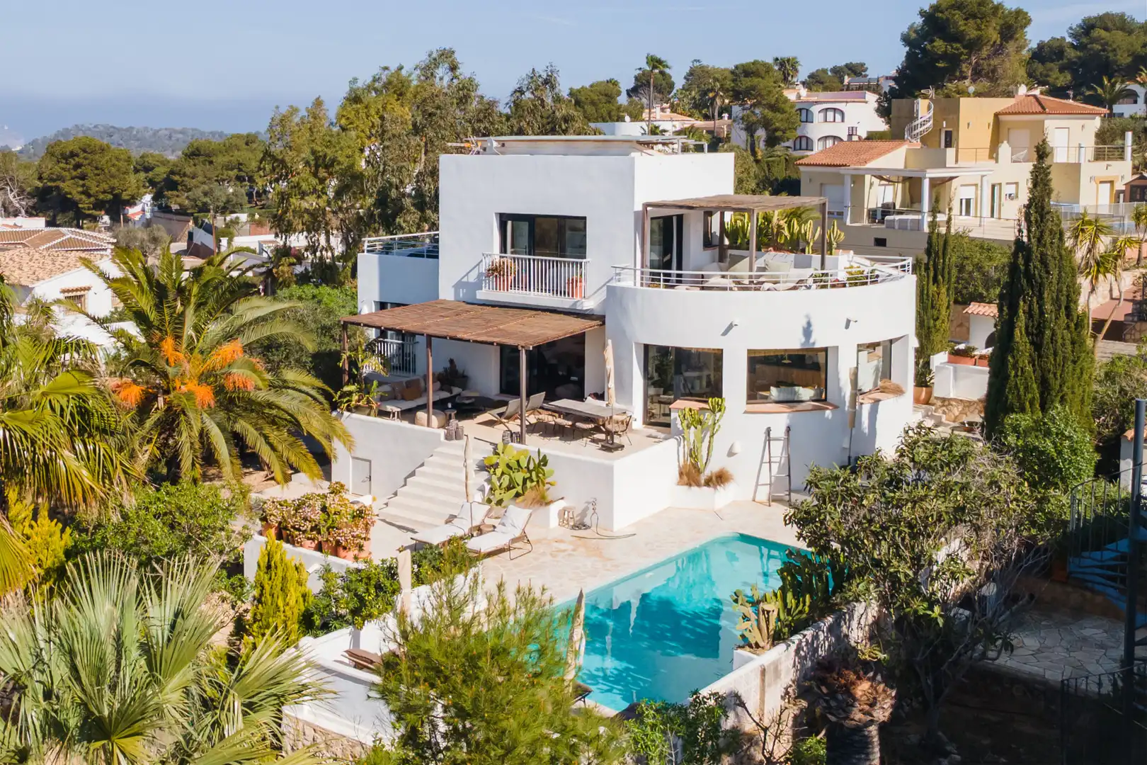 Exterior view of Houses for sale in Jávea / Xàbia  with Air Conditioner, Heating and Private garden