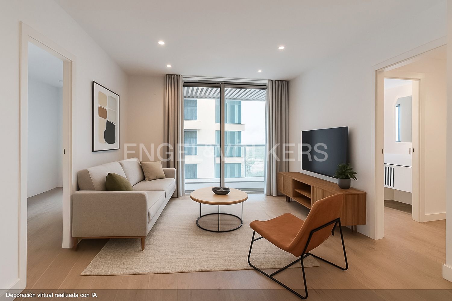 Sala d'estar de Apartament en venda en  Valencia Capital amb Aire condicionat, Calefacció i Piscina