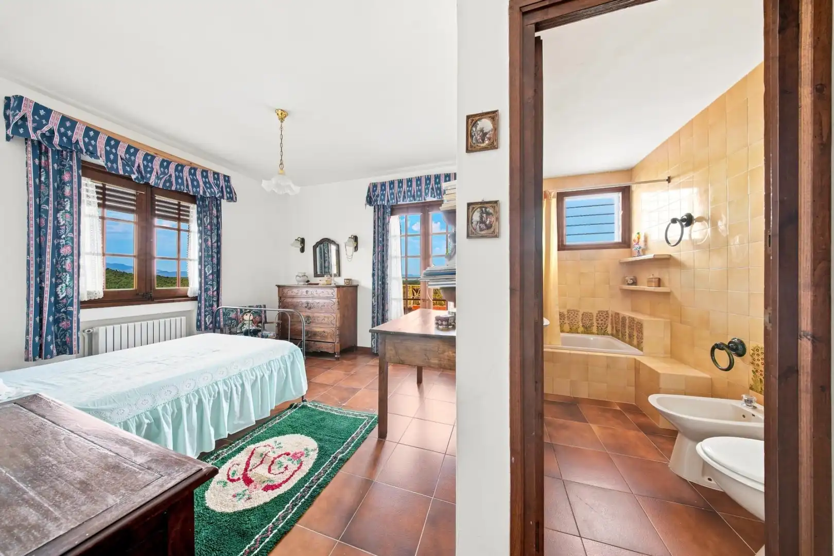 Bedroom of Houses for sale in Darnius  with Private garden, Storage room and Balcony