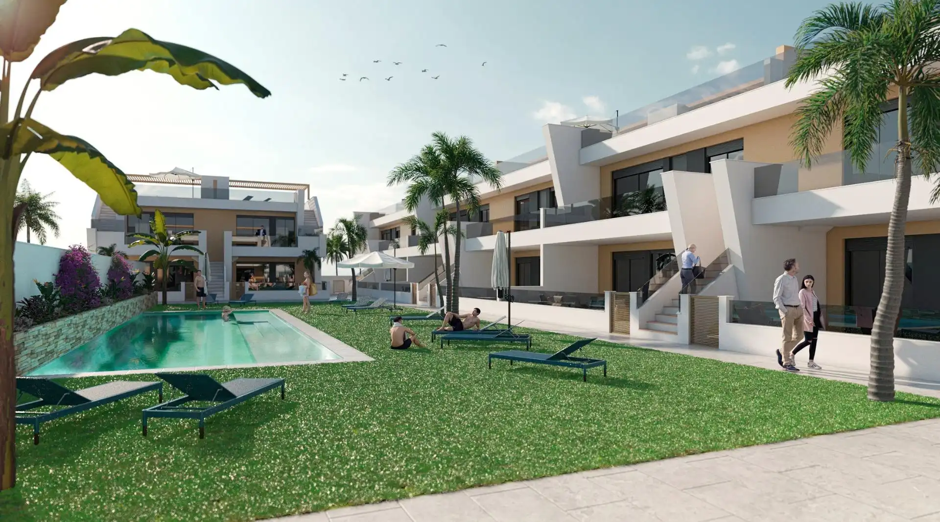 Vista exterior de Apartamento en venta en San Pedro del Pinatar con Jardín privado, Terraza y Balcón