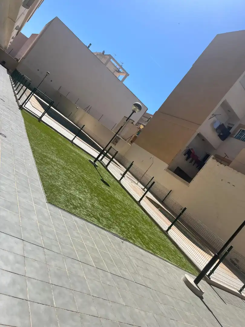 Parking of Flat for sale in Roquetas de Mar  with Air Conditioner, Heating and Private garden