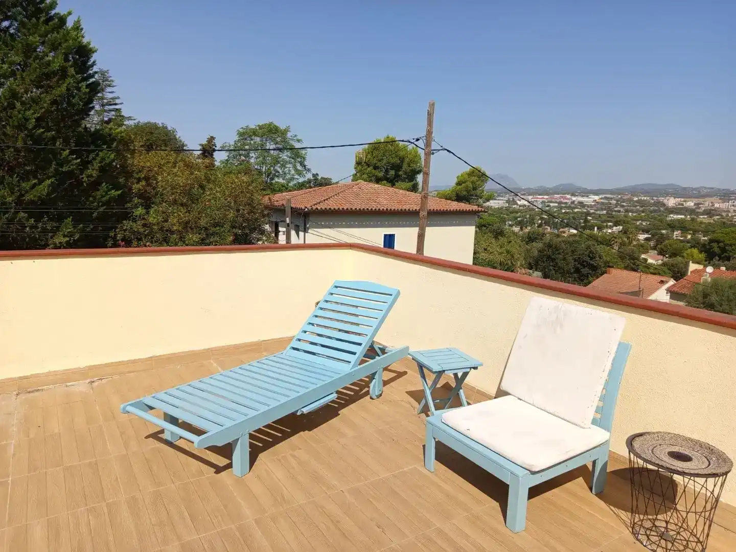 Terrasse von Country house zur Miete in Sant Cugat del Vallès mit Klimaanlage, Privatgarten und Abstellraum