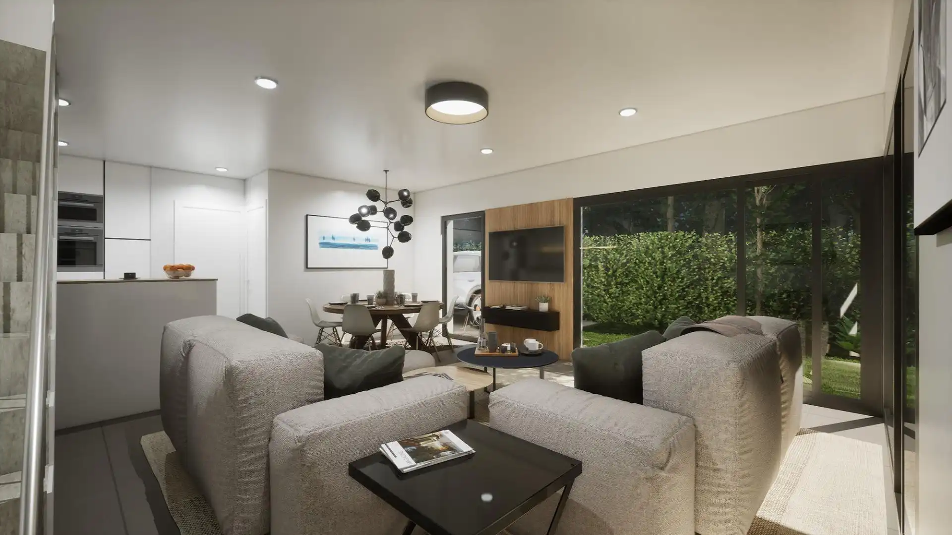 Sala de estar de Casa o chalet en venta en Vacarisses con Aire acondicionado, Jardín privado y Terraza
