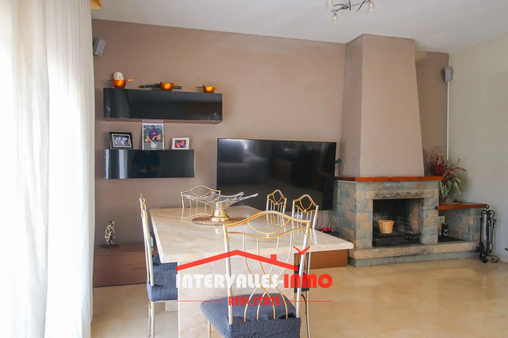 Living room of Houses for sale in Bigues i Riells del Fai  with Air Conditioner, Heating and Private garden