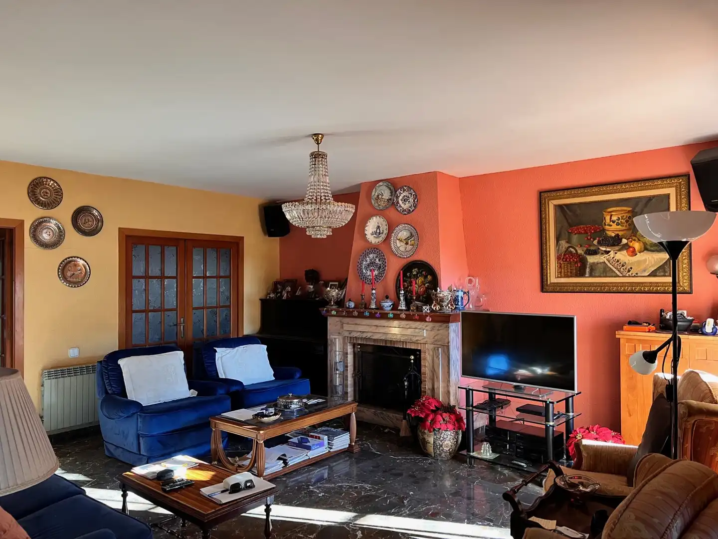 Sala d'estar de Casa adosada en venda en Vilassar de Dalt amb Calefacció, Jardí privat i Terrassa