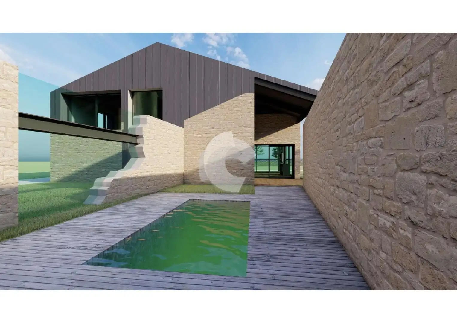 Vista exterior de Casa o xalet en venda en San Sadurniño amb Jardí privat