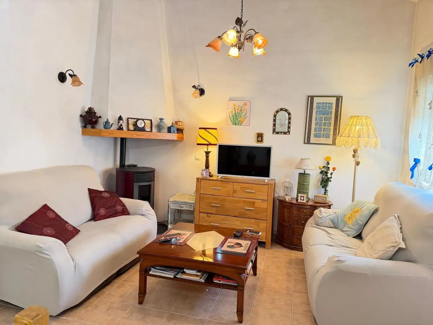 Sala de estar de Casa o chalet en venta en Fuente de Piedra con Aire acondicionado, Calefacción y Terraza