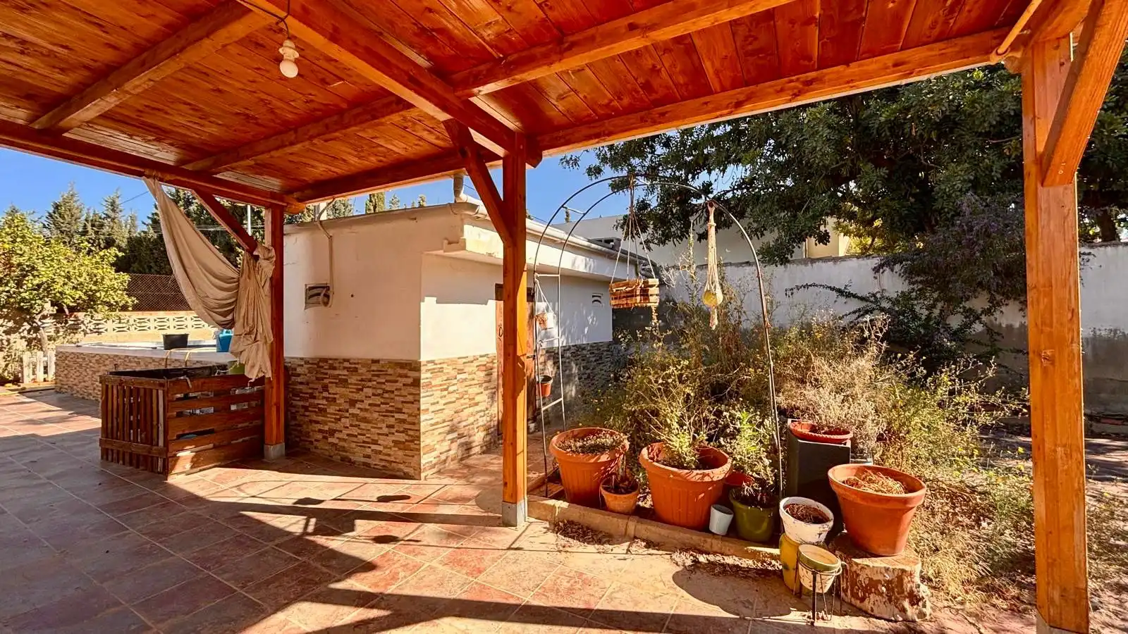 Terraza de Casa o chalet en venta en Pedralba con Jardín privado, Terraza y Piscina