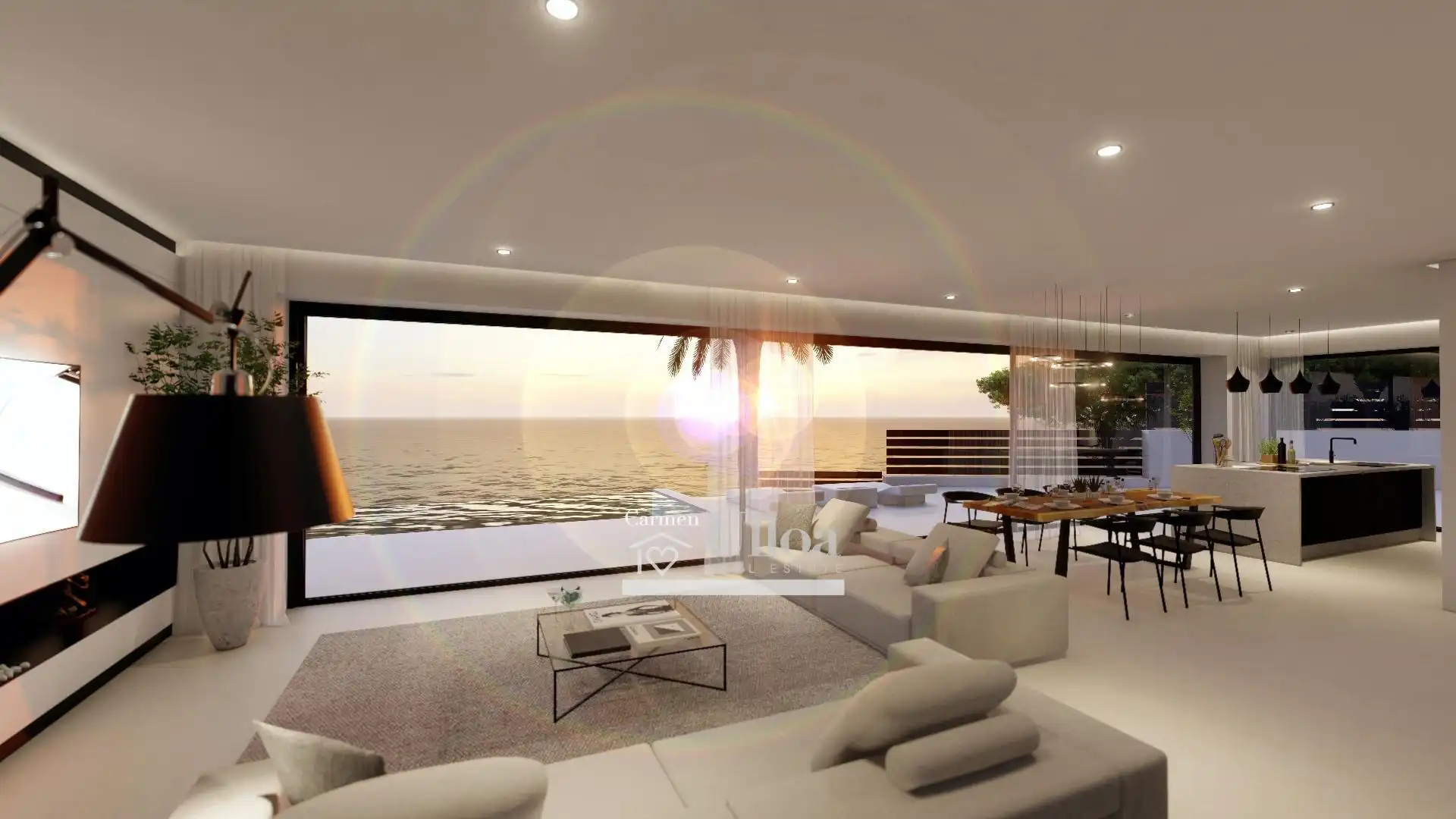 Living room of Houses for sale in El Campello  with Air Conditioner, Private garden and Terrace