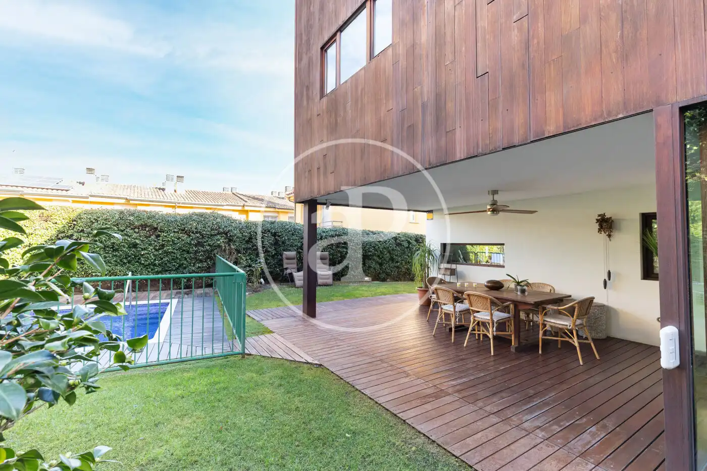 Garden of Houses for sale in Sant Cugat del Vallès  with Air Conditioner, Heating and Private garden