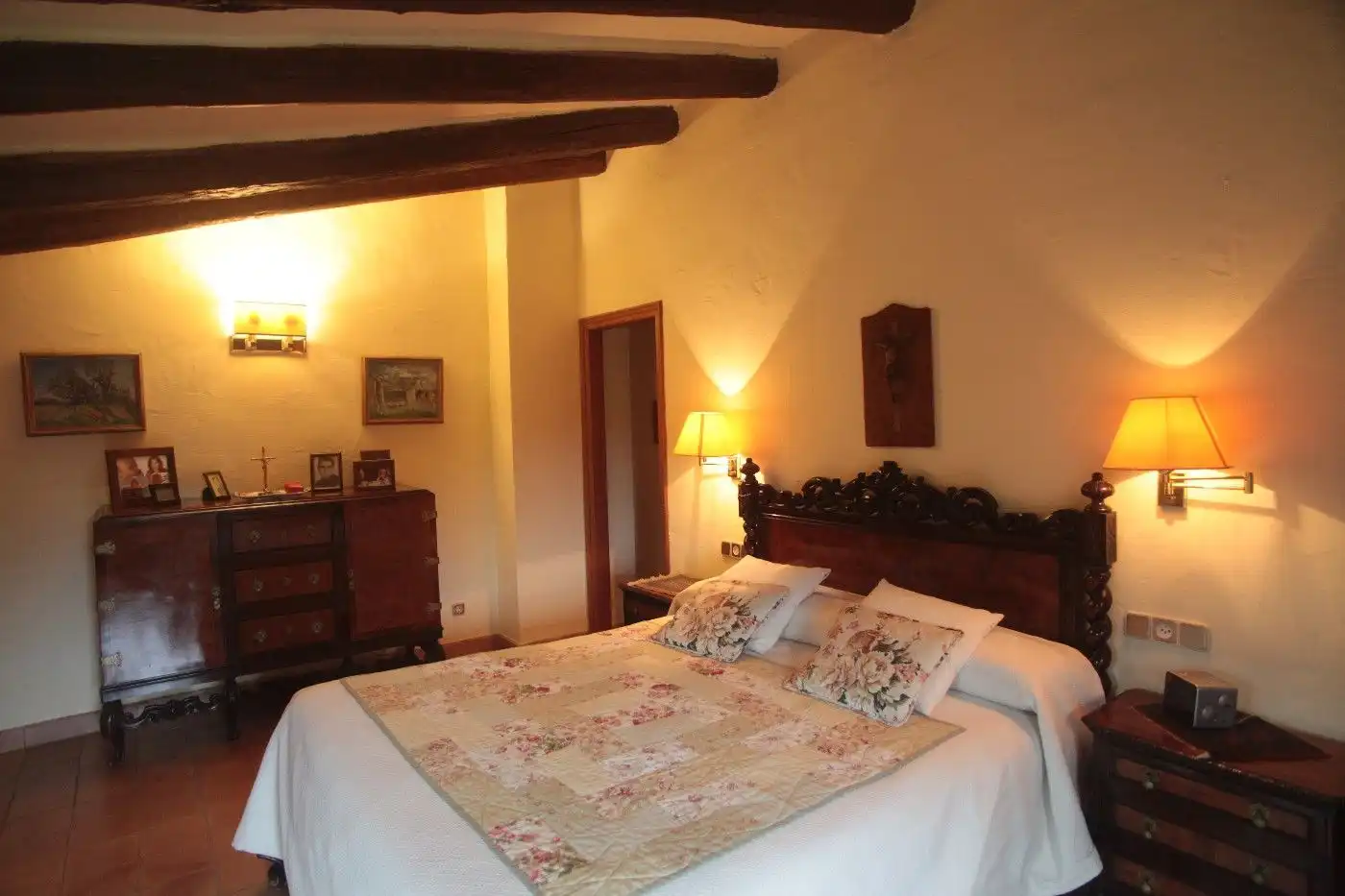 Schlafzimmer von Country house zum Verkauf in Santa Cristina d'Aro mit Terrasse, Abstellraum und Schwimmbad