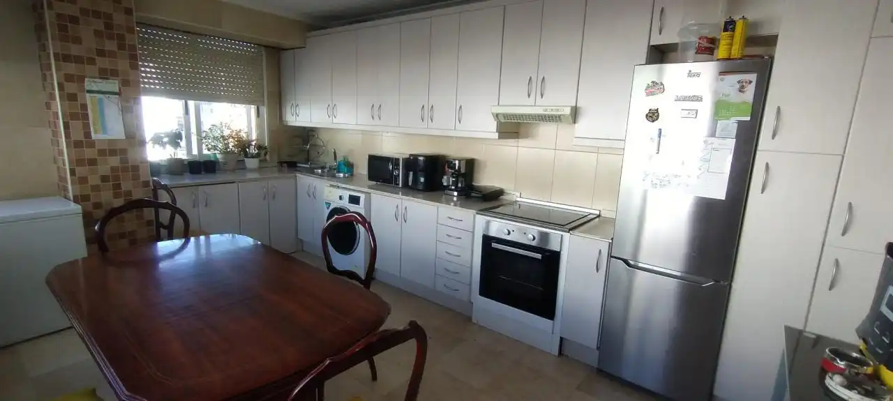 Kitchen of Flat for sale in Ferrol  with Heating, Parquet flooring and Storage room