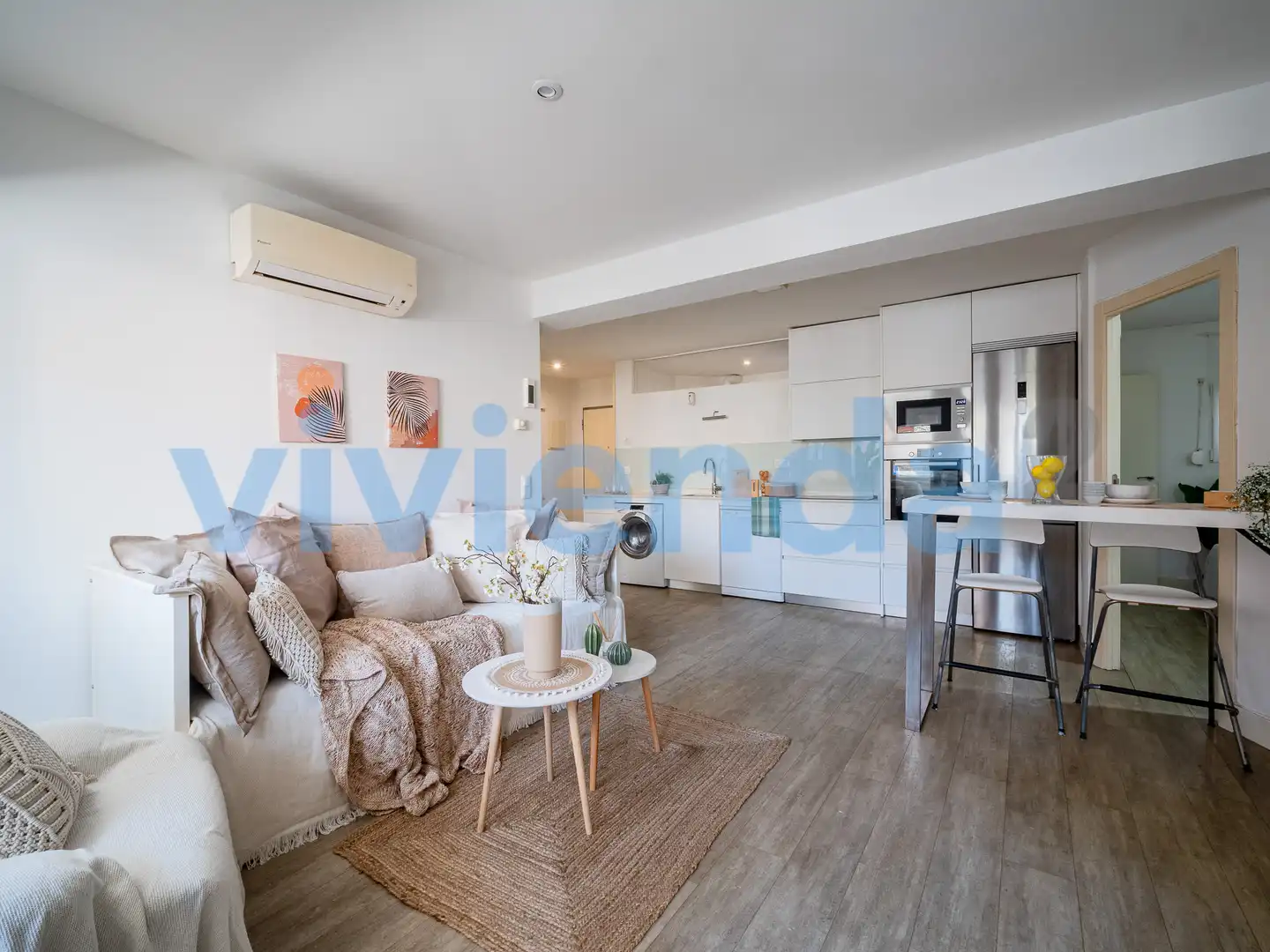 Wohnzimmer von Wohnung zum Verkauf in Madrid mit Klimaanlage, Heizung und Möbliert