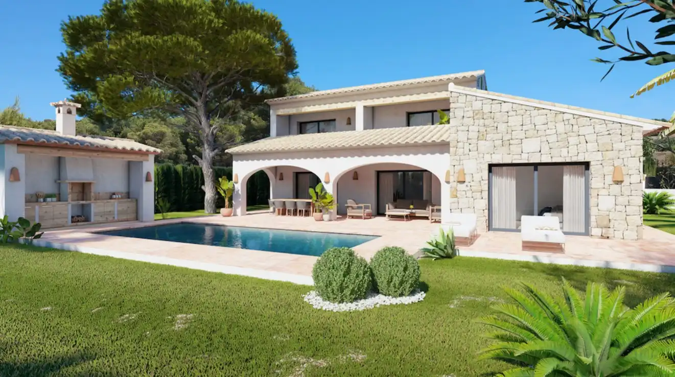 Garden of Houses for sale in Jávea / Xàbia  with Air Conditioner, Heating and Private garden