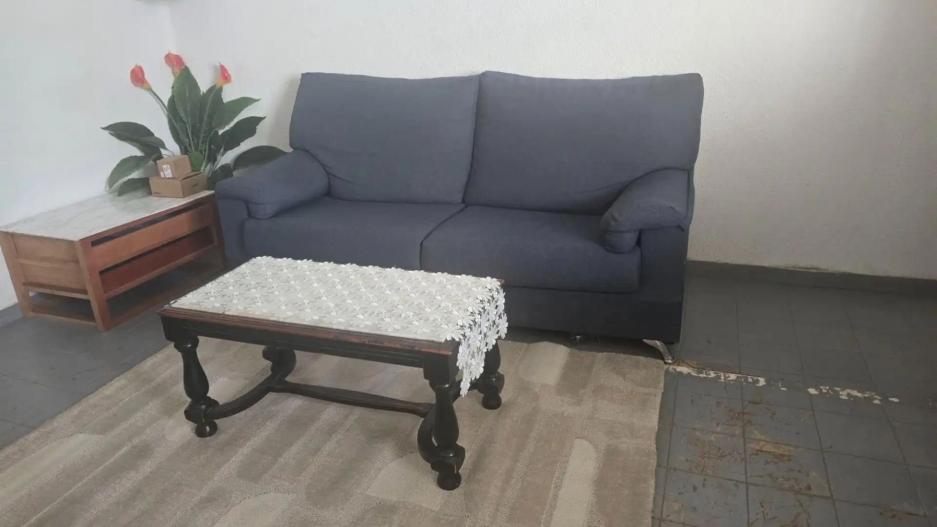 Sala d'estar de Pis de lloguer en Elche / Elx amb Terrassa, Moblat i Balcó