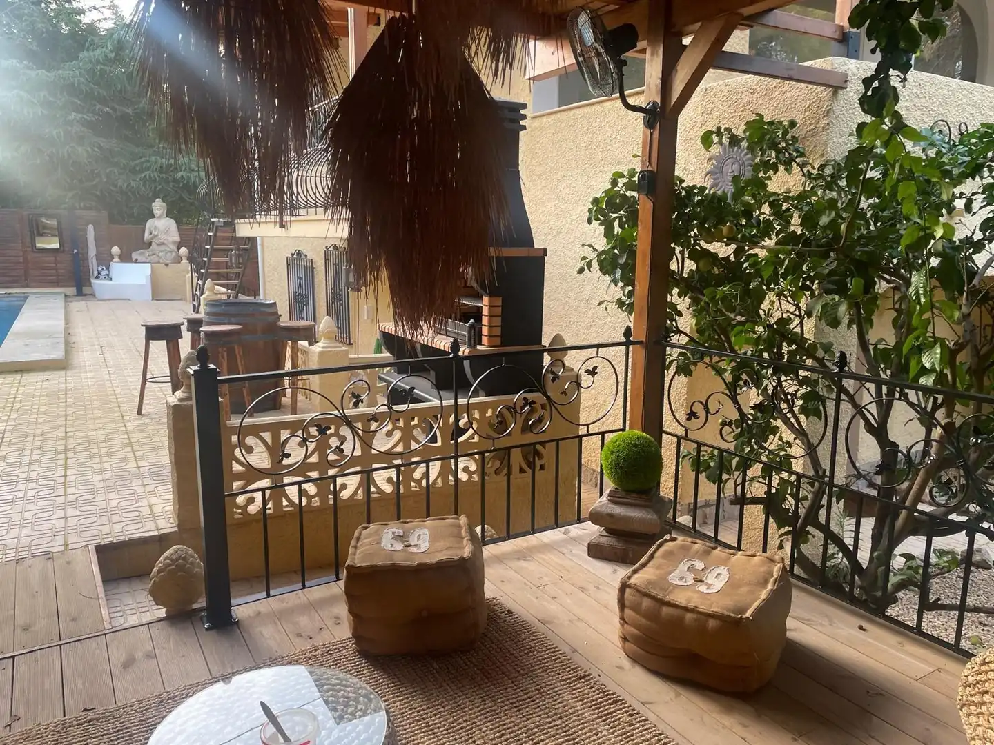 Terrassa de Casa o xalet de lloguer en L'Alfàs del Pi amb Aire condicionat, Jardí privat i Terrassa