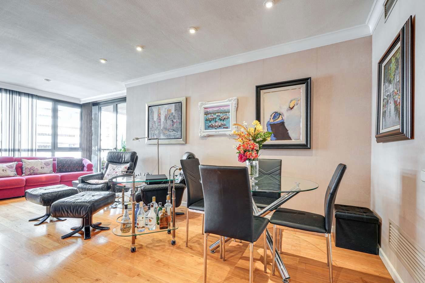 Dining room of Flat for sale in  Lleida Capital  with Air Conditioner, Heating and Terrace