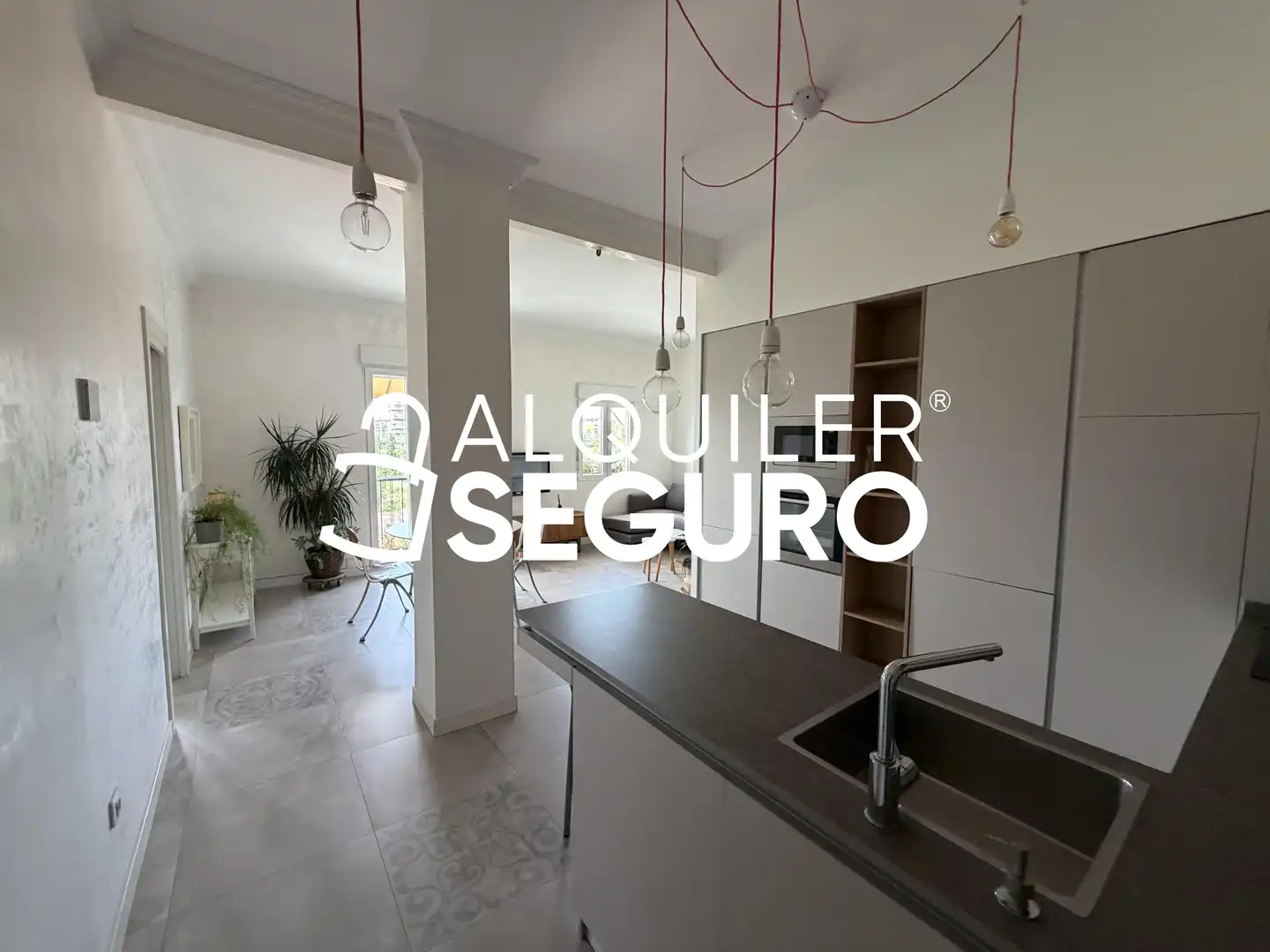 Küche von Wohnung zur Miete in Madrid mit Klimaanlage, Heizung und Möbliert