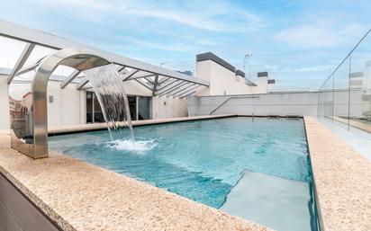 Swimming pool of Flat for sale in  Madrid Capital  with Air Conditioner