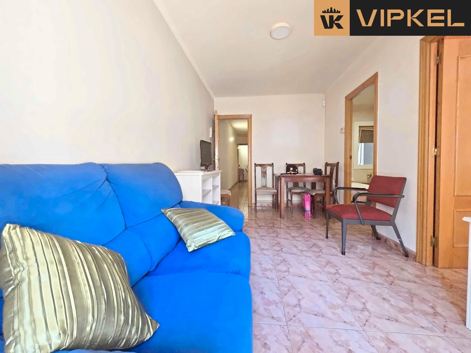 Living room of Flat for sale in Sant Adrià de Besòs  with Heating, Furnished and Balcony