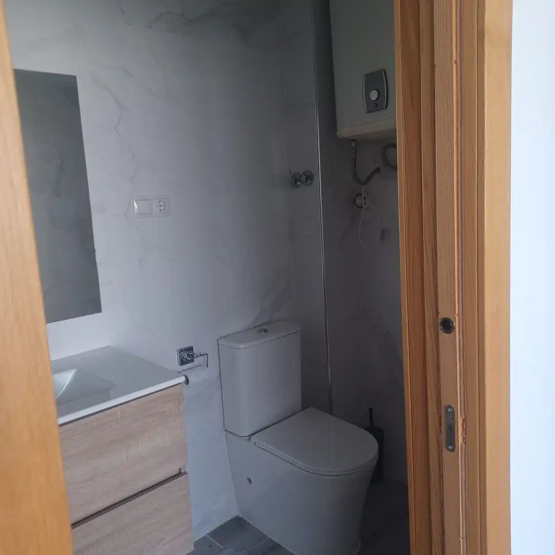 Bathroom of Flat for share in Málaga  with Terrace, Furnished and Oven