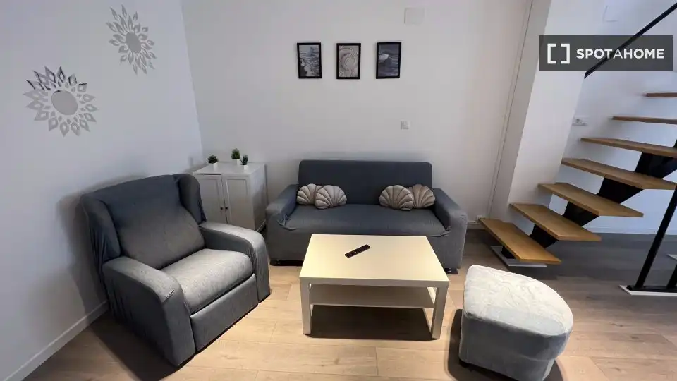 Living room of Flat for rent in Sagunto / Sagunt  with Air Conditioner, Heating and Furnished