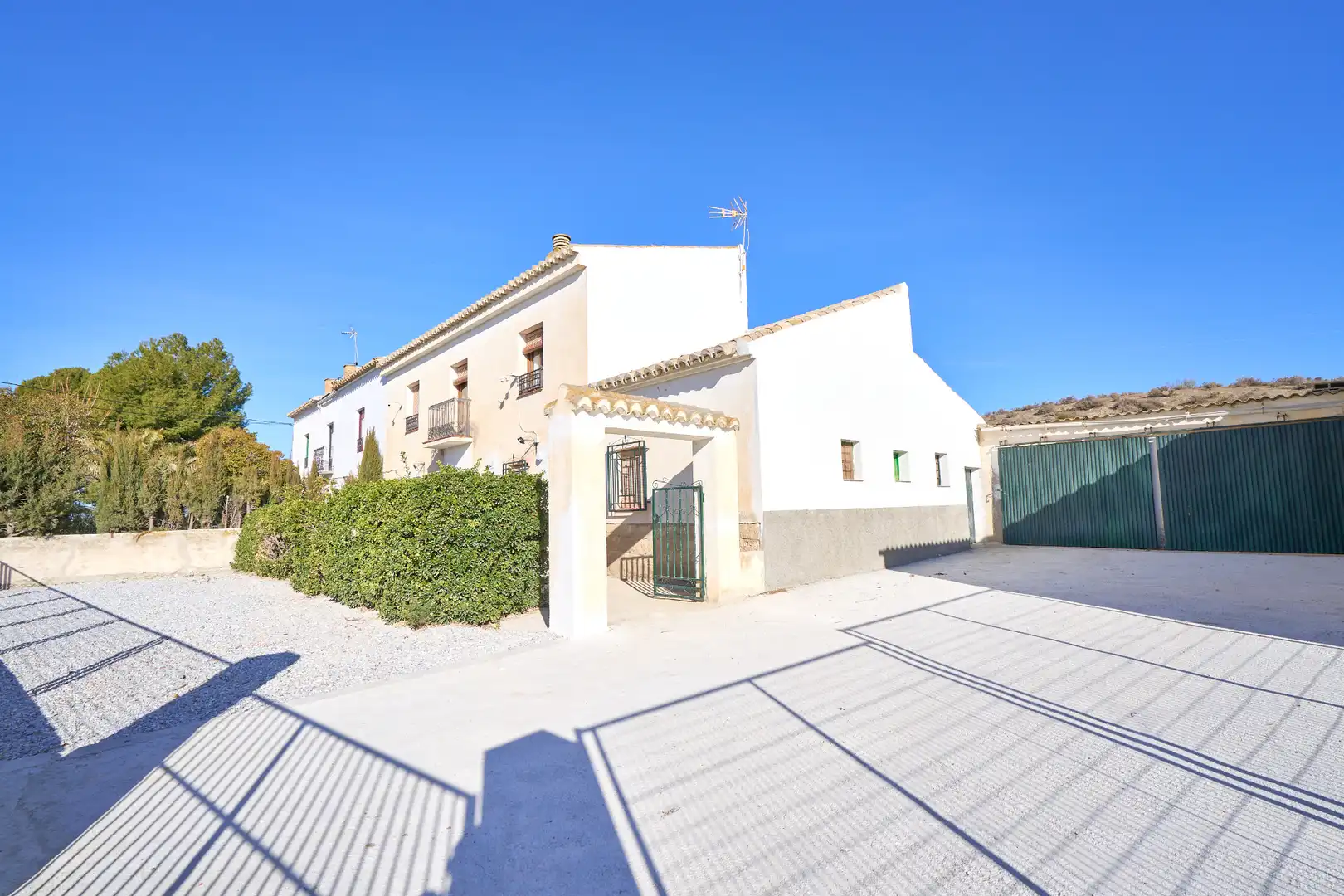 Vista exterior de Casa o chalet en venta en Benamaurel con Jardín privado, Terraza y Piscina