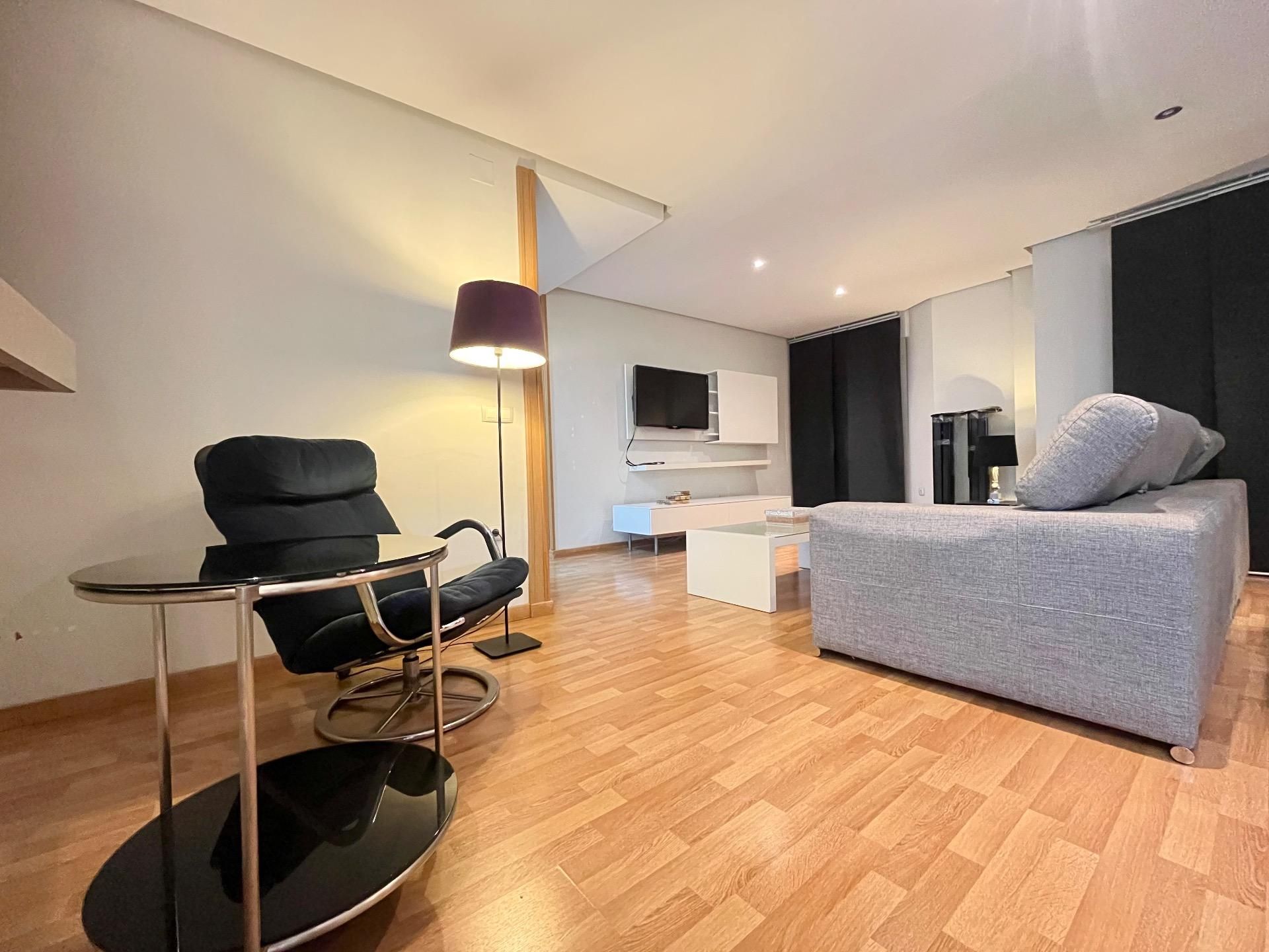 Living room of Flat for sale in Jerez de la Frontera  with Air Conditioner, Parquet flooring and Terrace