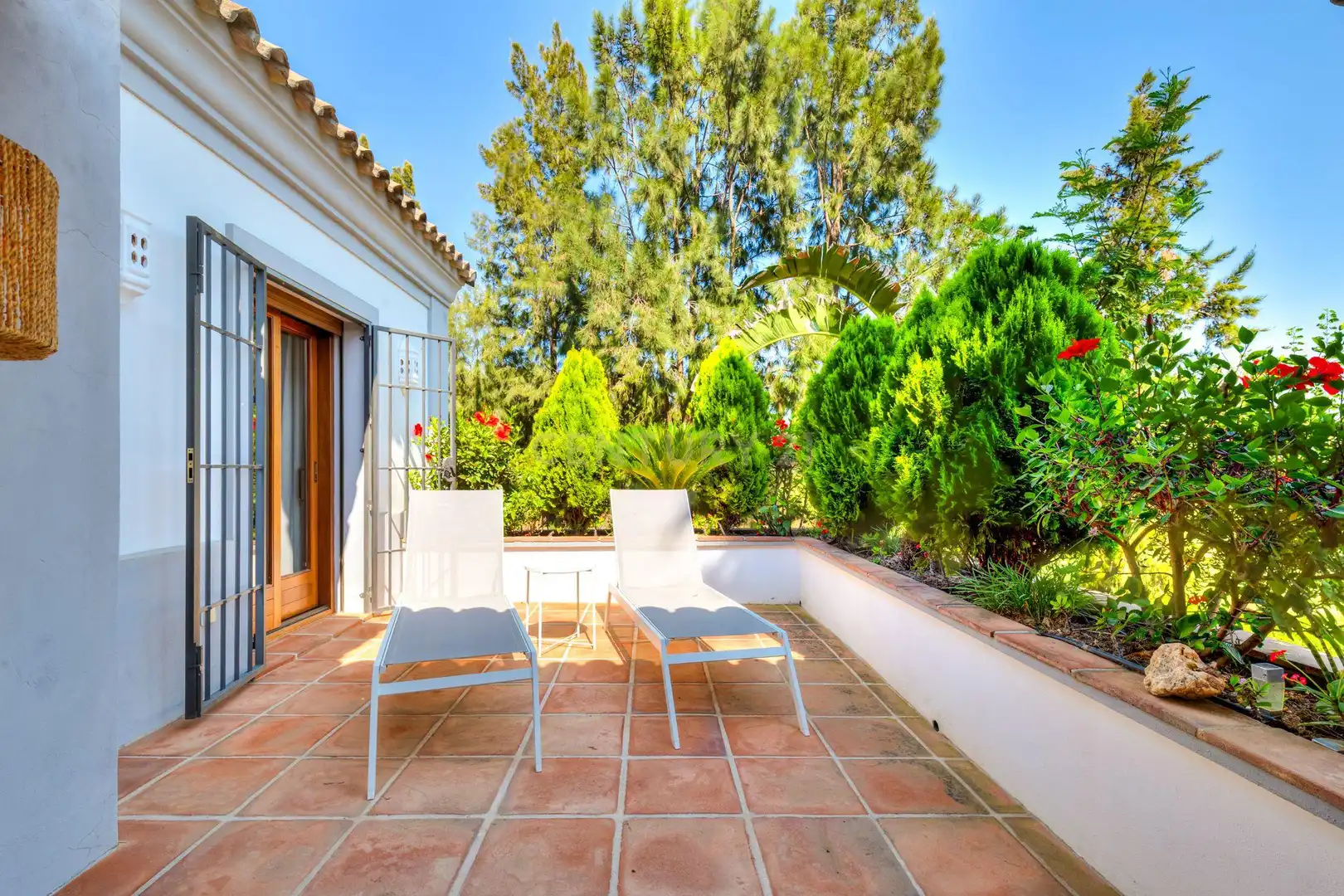 Terrassa de Casa o xalet en venda en Mijas amb Aire condicionat, Jardí privat i Traster