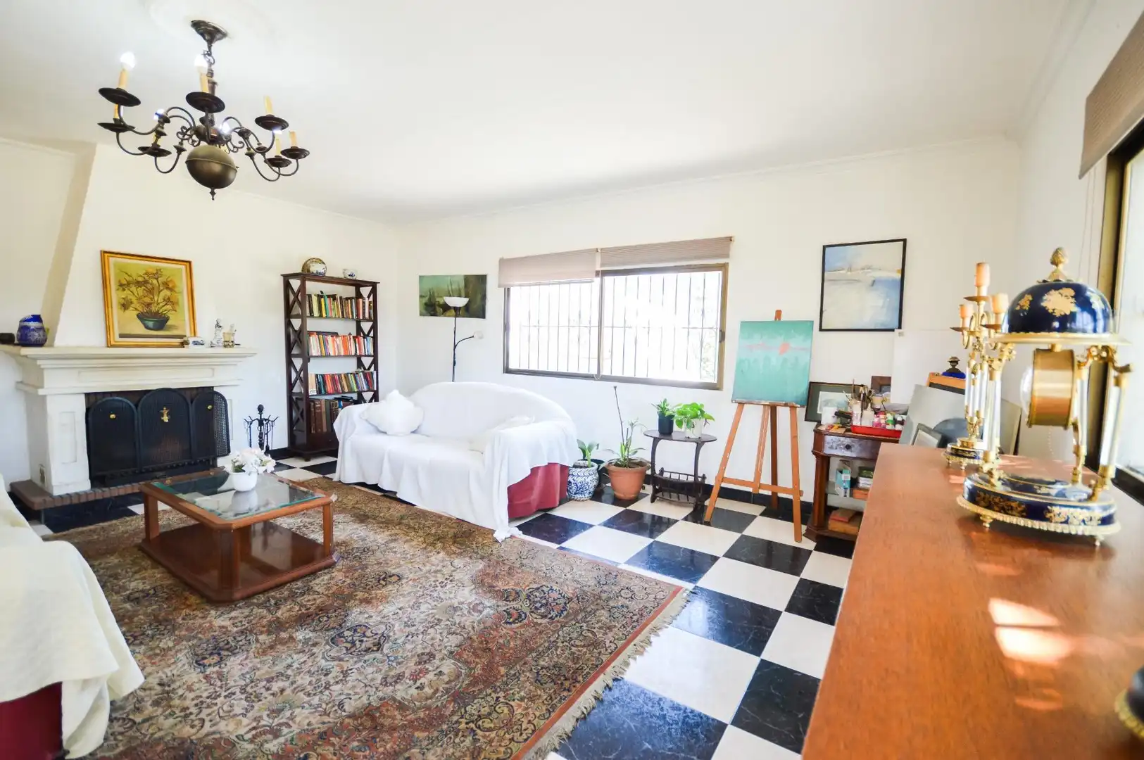 Sala d'estar de Finca rústica en venda en Pechina amb Aire condicionat, Jardí privat i Terrassa