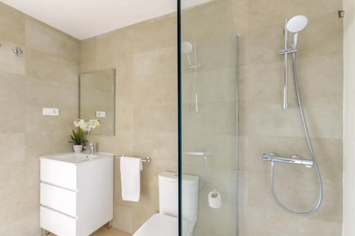 Bathroom of Apartments for rent in Málaga  with Air Conditioner, Furnished and Oven