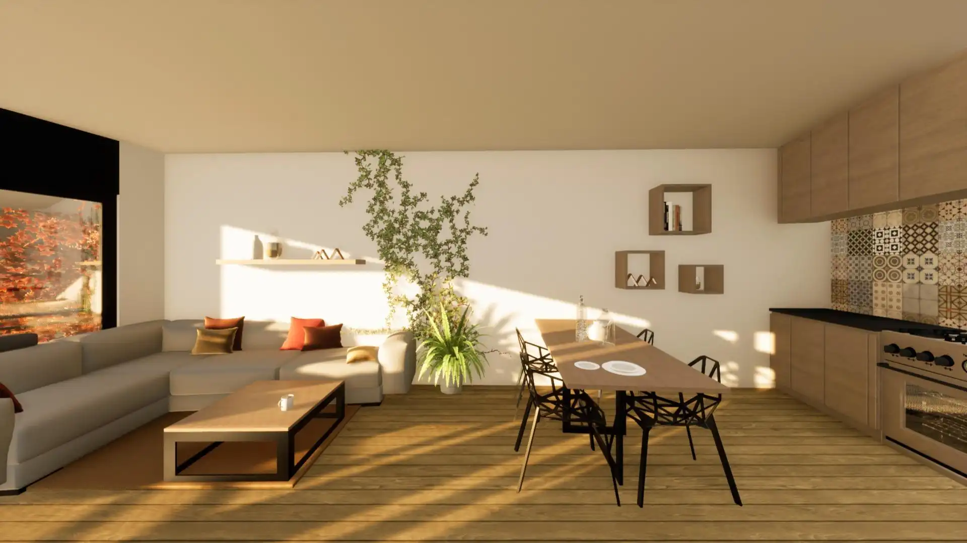 Sala de estar de Ático en venta en Lleida con Calefacción, Parquet y Terraza