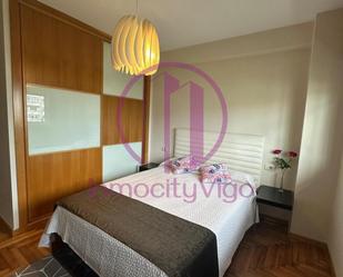 Bedroom of Flat to rent in Vigo   with Heating, Parquet flooring and Terrace