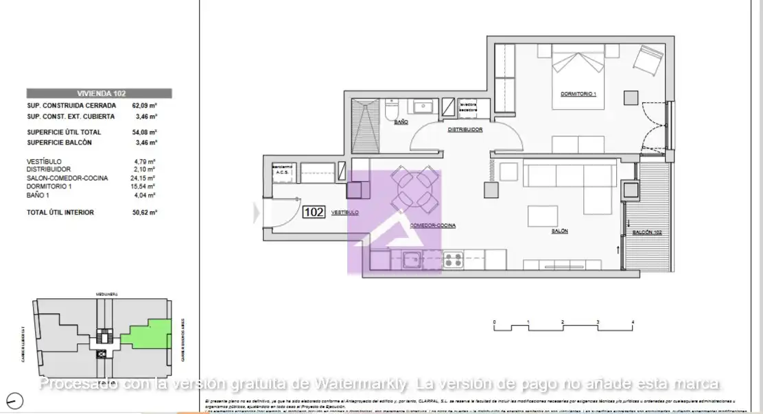 Estudio en venta en Beniparrell con Balcón