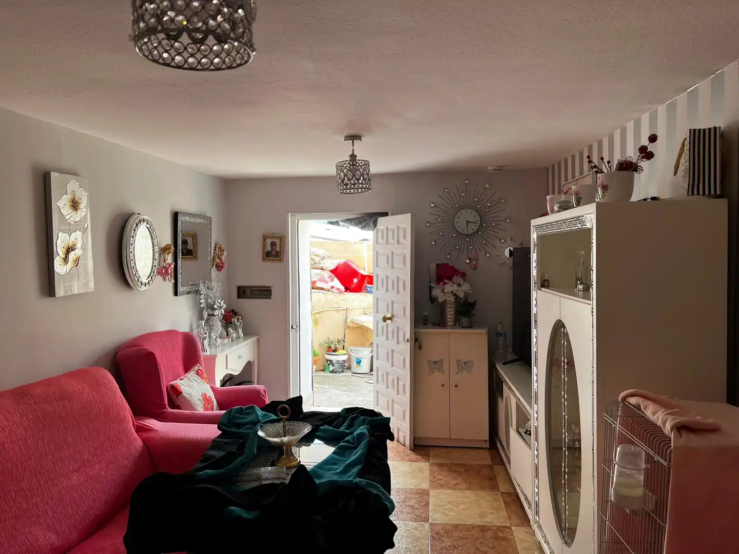 Sala de estar de Casa adosada en venta en La Zubia