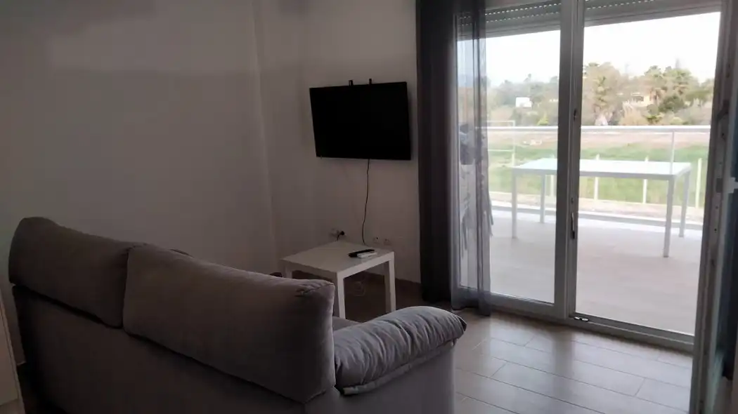 Sala d'estar de Apartament en venda en Xeraco amb Aire condicionat, Terrassa i Traster